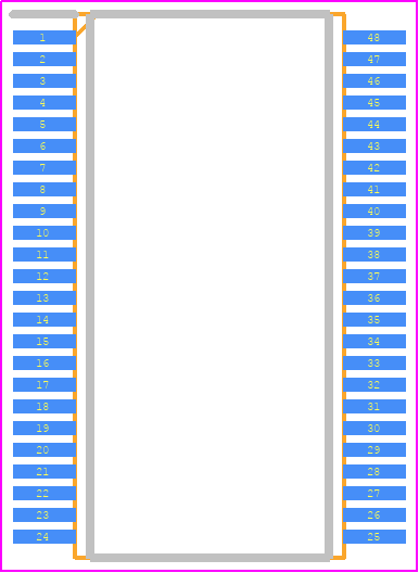 74ALVCH16374DGG,11 - Nexperia PCB footprint - Small Outline Packages - Small Outline Packages - SOT362-1 (TSSOP48)