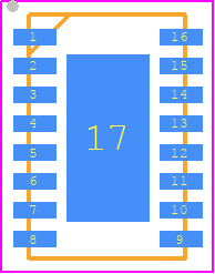 TEA19051BAMTK/1J - NXP PCB footprint - Small Outline No-lead - Small Outline No-lead - SOT1308-1_2021