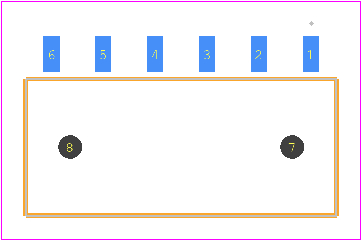 SIB-106-02-F-S-LC - SAMTEC PCB footprint - Other - Other - SIB-106-02-F-S-LC