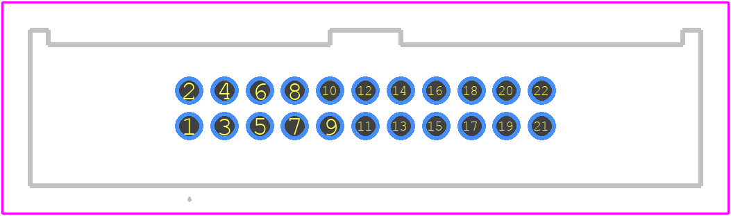 ESHF-111-01-L-D-TH - SAMTEC PCB footprint - Other - Other - ESHF-111-01-L-D-TH-1