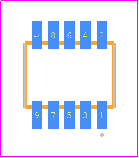 CLE-105-01-F-DV - SAMTEC PCB footprint - Other - Other - CLE-105-01-X-DV