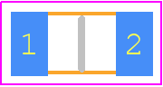 AC1206FR-07620KL - Yageo Group PCB footprint - Resistor Chip - Resistor Chip - AC1206FR-07620KL