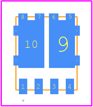 STL40DN3LLH5 - STMicroelectronics PCB footprint - Other - Other -  PowerFLAT 5x6 double island WF type R 