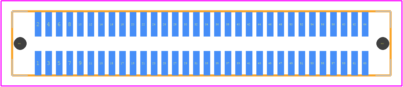 714362164 - Molex PCB footprint - Other - Other - 714362164-2