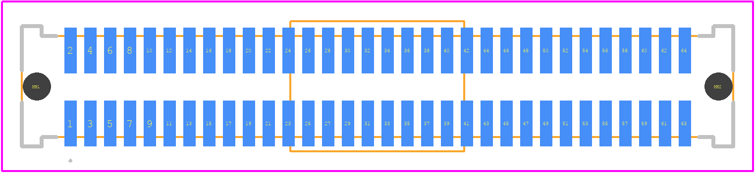 71436-0464 - Molex PCB footprint - Other - Other - 71436-0464-2