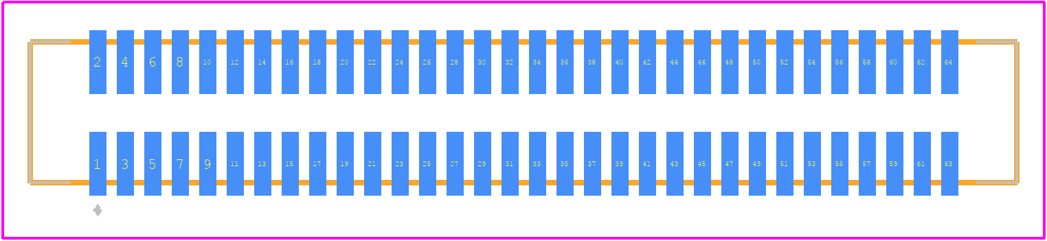 71436-1864 - Molex PCB footprint - Other - Other - 71436-1864-1