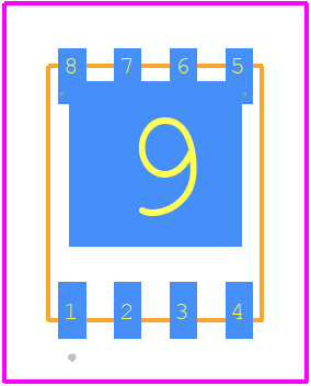 NVMFSC0D9N04C - onsemi PCB footprint - Other - Other - DFN8 5x6.15, 1.27P, DUAL COOL CASE 506EG ISSUE D