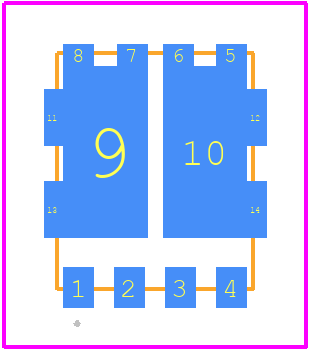 NVMFD5852NLWFT1G - onsemi PCB footprint - Other - Other - DFN8 5x6, 1.27P Dual Flag (SO8FL−Dual)_2021