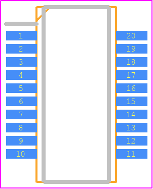 AD8331ARQZ-RL - Analog Devices PCB footprint - Small Outline Packages - Small Outline Packages - 20-Lead Shrink Small Outline Package (QSOP)20