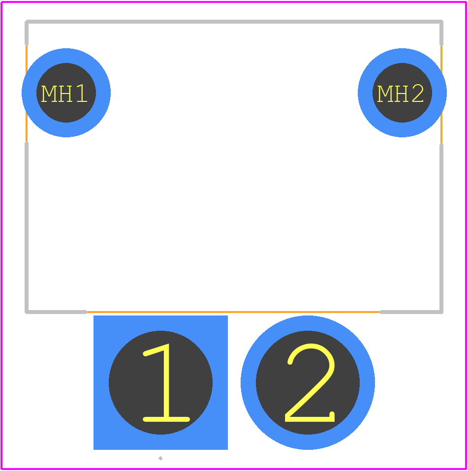 172043-0201 - Molex PCB footprint - Other - Other - 172043-0201-2
