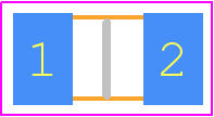 CD1408-R1400 - Bourns PCB footprint - Diodes Chip Non-polarised - Diodes Chip Non-polarised - CD1408-R1400