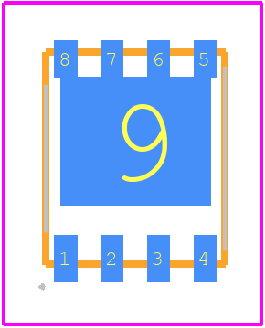 DXTP3C100PSQ-13 - Diodes Incorporated PCB footprint - Other - Other - PowerDI5060-8 (SWP) (Type Q)