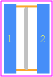 06123C224KAT2W - Kyocera AVX PCB footprint - Capacitor Chip Non-polarised - Capacitor Chip Non-polarised - 0612