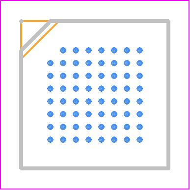 ASX340AT3C00XPED0-DRBR - onsemi PCB footprint - BGA - BGA - IBGA63 7.5x7.5