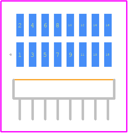 FTMH-108-03-F-DH - SAMTEC PCB footprint - Other - Other - FTMH-108-03-F-DH-2