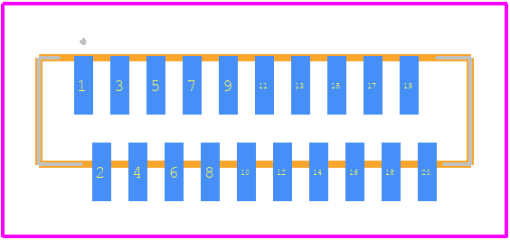 20FLT-SM2-TB(LF)(SN) - JST (JAPAN SOLDERLESS TERMINALS) PCB footprint - Other - Other - 20FLT-SM2-TB(LF)(SN)-2