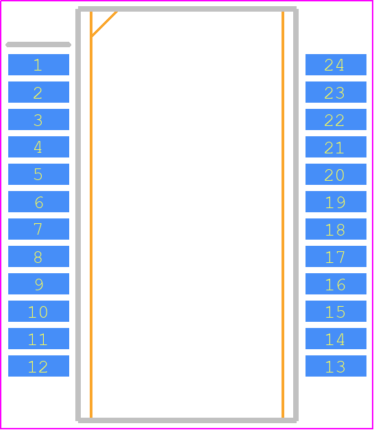 SCC2230-E02 - Murata Electronics PCB footprint - Small Outline Packages - Small Outline Packages - 24-SOIC