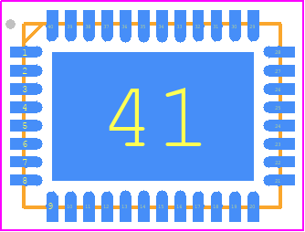 AX8052F151-2-TB05 - onsemi PCB footprint - Quad Flat No-Lead - Quad Flat No-Lead - QFN40 6x6, 5x7
