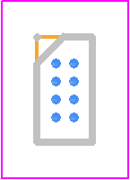 LE25S161XATAG - onsemi PCB footprint - BGA - BGA - LE25S161XATAG--