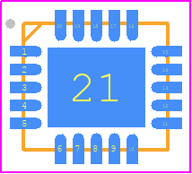 PM8908TR - STMicroelectronics PCB footprint - Quad Flat No-Lead - Quad Flat No-Lead - QFN20 3.5 x 4 x 1.0