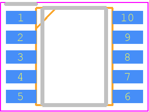 VIPER06LSTR - STMicroelectronics PCB footprint - Small Outline Packages - Small Outline Packages - SSOP10