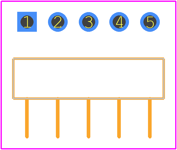 22-05-2051 - Molex PCB footprint - Other - Other - 22-05-2051-3