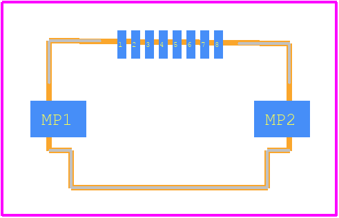 505110-0892 - Molex PCB footprint - Other - Other - 505110-0892-1