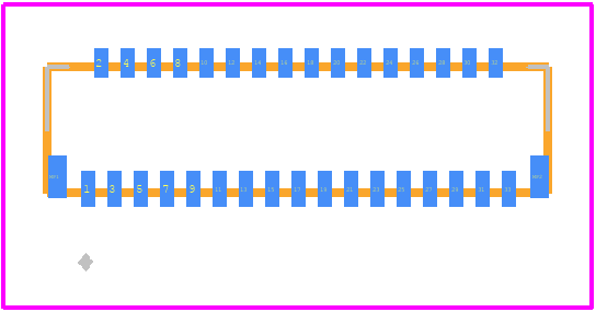 FH26-33S-0.3SHW(05) - Hirose PCB footprint - Other - Other - FH26-33S-0.3SHW(05)-2