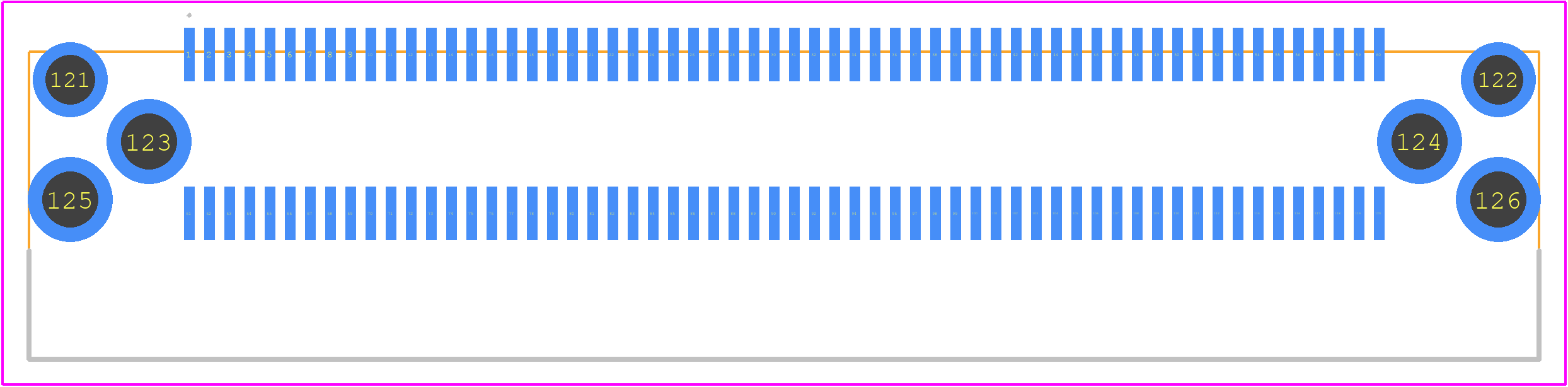 FX18-120S-0.8SH - Hirose PCB footprint - Other - Other - FX18-120S-0.8SH-8