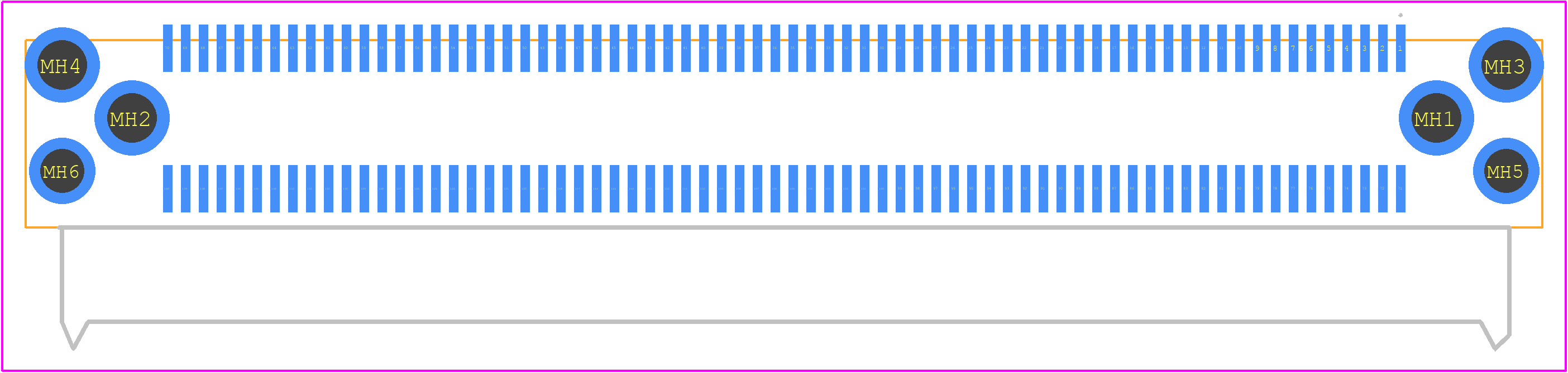 FX18-140P-0.8SH - Hirose PCB footprint - Other - Other - FX18-140P-0.8SH-1