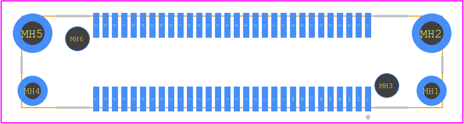 FX18-60S-0.8SV20 - Hirose PCB footprint - Other - Other - FX18-60S-0.8SV20-2