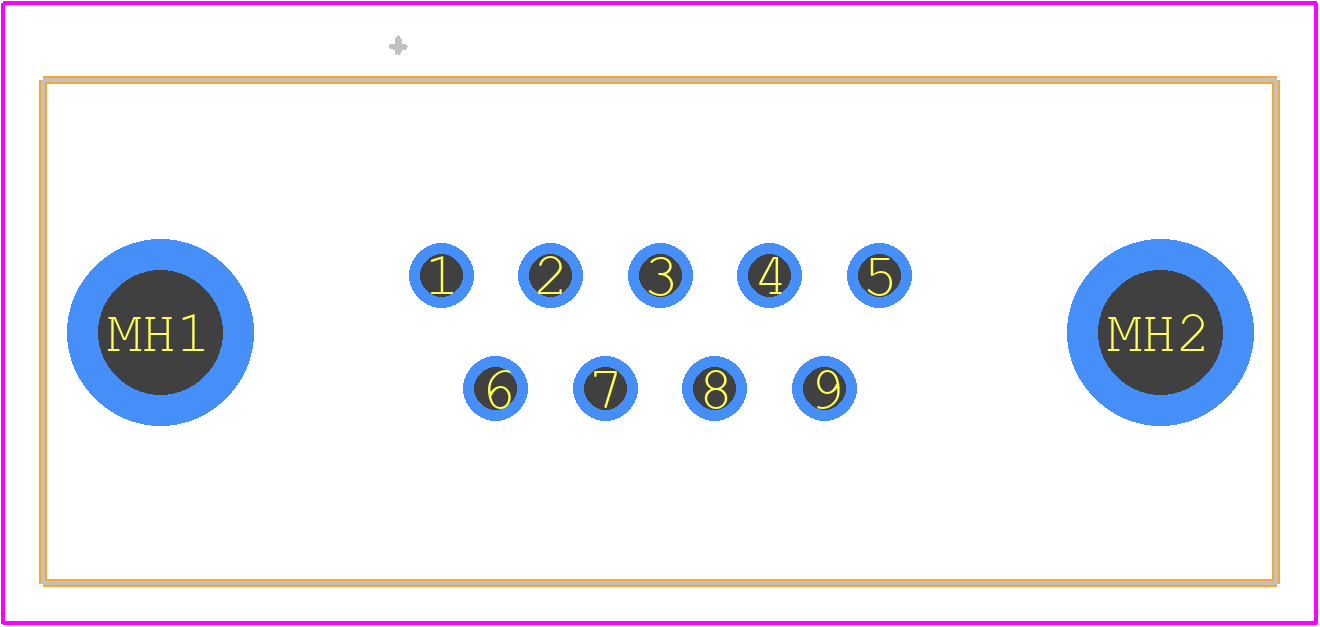 FCE17-E09PM-290 - Amphenol PCB footprint - Other - Other - FCE17-E09PM-290-2