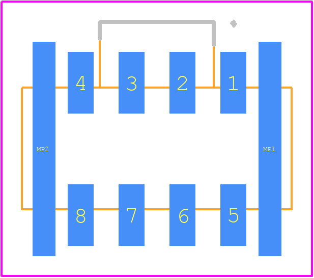 105429-1308 - Molex PCB footprint - Other - Other - 105429-1308-2