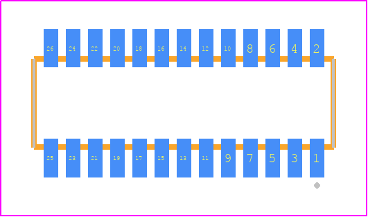 CLE-113-01-G-DV - SAMTEC PCB footprint - Other - Other - CLE-113-01-X-DV