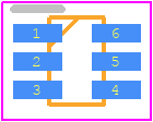 RN4902(TE85L,F) - Toshiba PCB footprint - SOT23 (6-Pin) - SOT23 (6-Pin) - 6lead