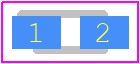 CZRU52C2V7 - Comchip Technology PCB footprint - Diodes Moulded - Diodes Moulded - 0603/SOD-523F