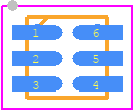 TSL2581FN - ams OSRAM PCB footprint - Small Outline No-lead - Small Outline No-lead - FN