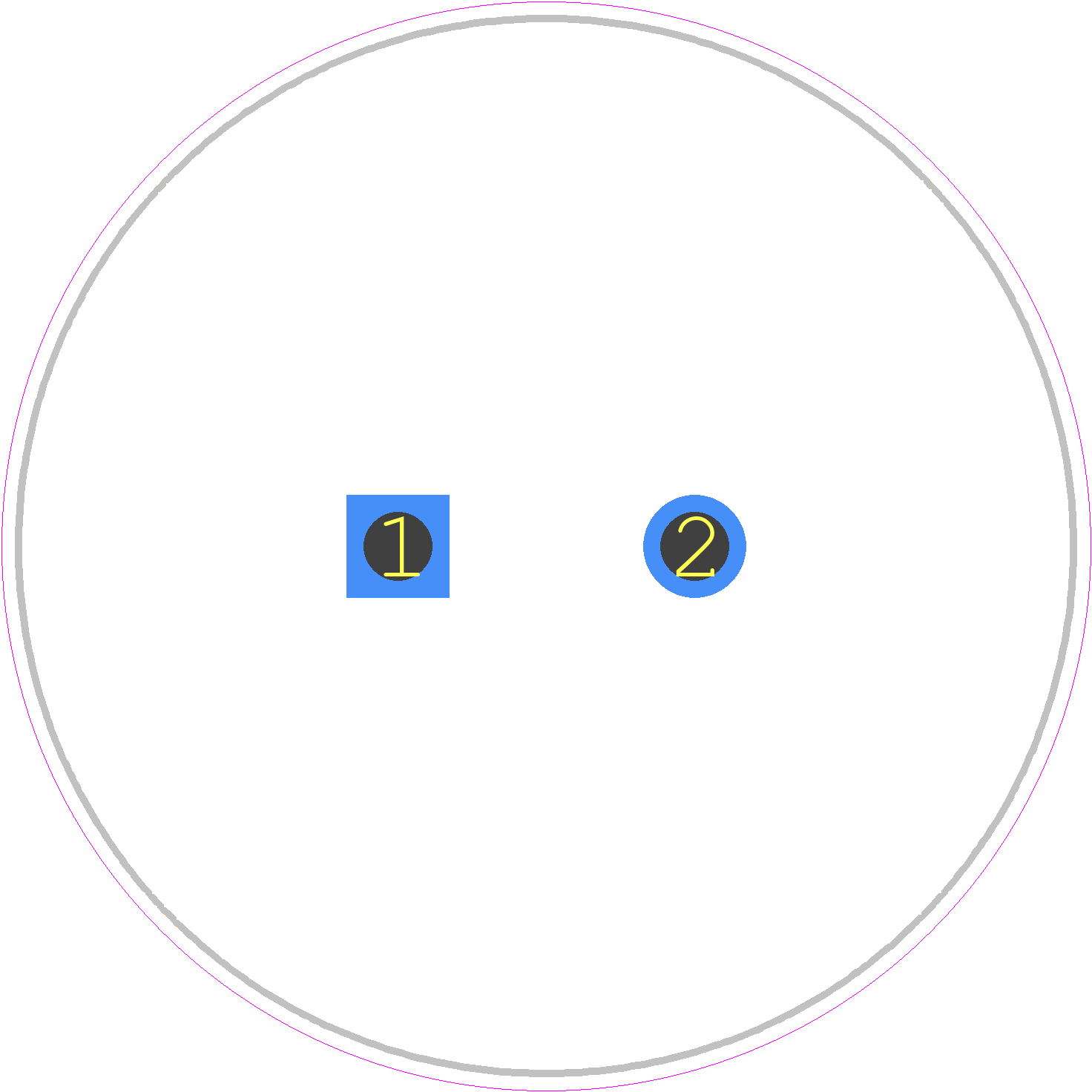 LGX2W471MELC45 - Nichicon PCB footprint - Capacitor, Polarized Radial Diameter - Capacitor, Polarized Radial Diameter - LGX_D35_L45