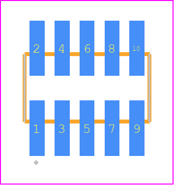 FTSH-105-04-F-DV - SAMTEC PCB footprint - Other - Other - FTSH-105-XX-YYY-DV
