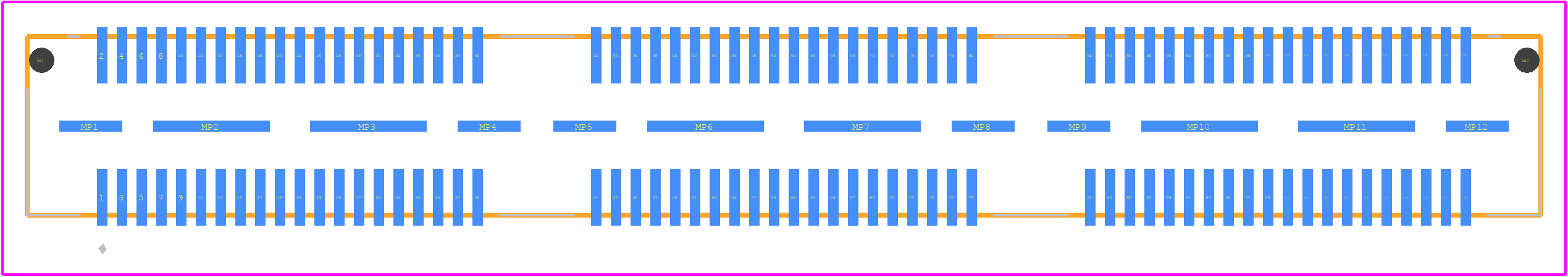 QSE-060-01-L-D-A - SAMTEC PCB footprint - Other - Other - QSE-060-01-F-D-A-4