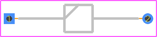 HLMP-Q150 - Avago Technologies PCB footprint - Diodes, Axial Diameter Horizontal Mounting - Diodes, Axial Diameter Horizontal Mounting - HLMP-Q150
