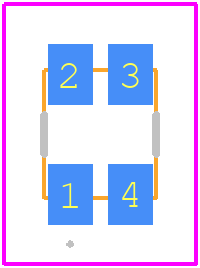 HSMF-A202-A00J1 - Avago Technologies PCB footprint - Other - Other - HSMF-A202-A00J1-1