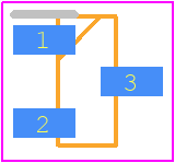 HSMS-2822-TR1G - Avago Technologies PCB footprint - SOT23 (3-Pin) - SOT23 (3-Pin) - HSMS-2822-TR1G