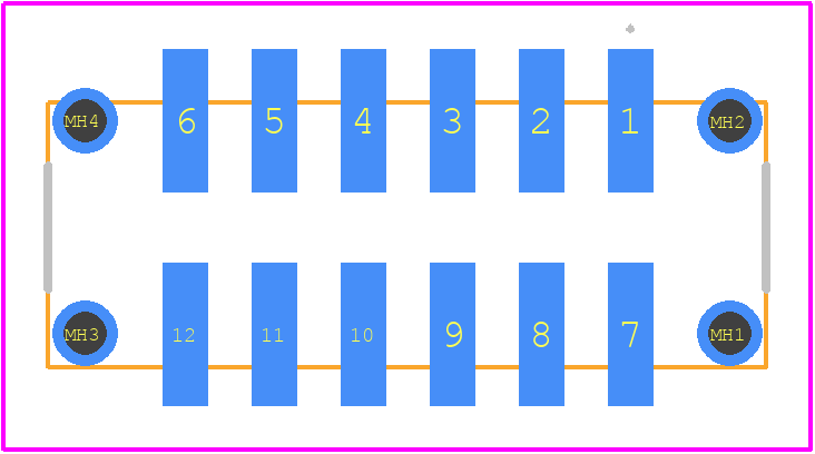 M80-8281242 - Harwin PCB footprint - Other - Other - M80-8281242-4