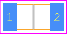 WFMB2010R2500FEA - Vishay PCB footprint - Resistor Chip - Resistor Chip - 2010 size code