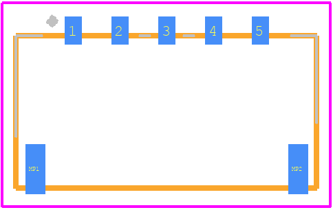 DF65-5P-1.7V(78) - Hirose PCB footprint - Other - Other - DF65-5P-1.7V(78)-2