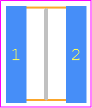 WR181WJ0180T4E - UNI-ROYAL(Uniroyal Elec) PCB footprint - Resistor Chip - Resistor Chip - 1218