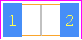 PCS2512DR1000ET - Ohmite PCB footprint - Resistor Chip - Resistor Chip - PSC2512_100m