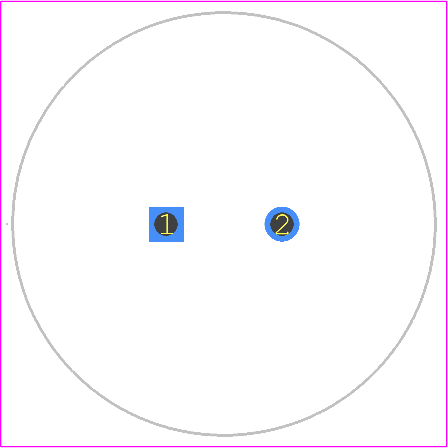 LLG2D182MELC35 - Nichicon PCB footprint - Other - Other - 35 x 35mm