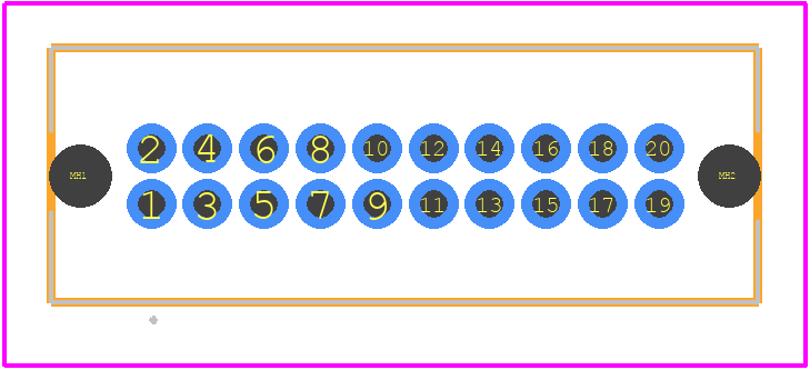 TFM-110-31-L-D-A - SAMTEC PCB footprint - Other - Other - TFM-110-31-L-D-A-2
